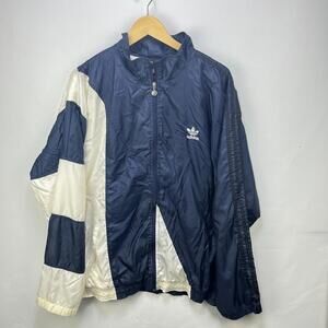 Vintage 90s Adidas Windbreaker Track Foil Jacket XL